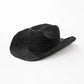 USPOP Hand-crocheted Natural Raffia Straw Cowboy Hat for Women Men Summer Wide Brim Sun Hat Outdoor Breathable Beach Caps