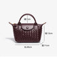 Handwoven single-shoulder small dumpling bag, fashionable bucket bag, new simple ladies crossbody lunch box bag, small tote bag