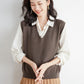 Spring Autumn Knitted Vest for Women Clothes Fashion Casual Thin Sweater Vests Harajuku Tank Tops Ropa Mujer Elegant Blusas
