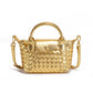 Handwoven single-shoulder small dumpling bag, fashionable bucket bag, new simple ladies crossbody lunch box bag, small tote bag