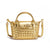 Handwoven single-shoulder small dumpling bag, fashionable bucket bag, new simple ladies crossbody lunch box bag, small tote bag