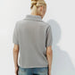 Wolfeel Summer New Polo Collar Hollow Knitted Short Sleeved Sweater Women's Bubble Sleeve T-shirt Female Simple Knitted Sweater