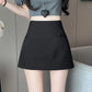 Skirt Pants Skirt Female Spring and Summer New High-waisted Thin A Word Skirts Pants Open Fork Package Hip Business Skirt