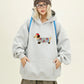 Women Sweatshirt Streetwear Couples Tops Casual Loose Hoodie Autumn Winter Cartoon Dog Embroidery Hooded Pullover