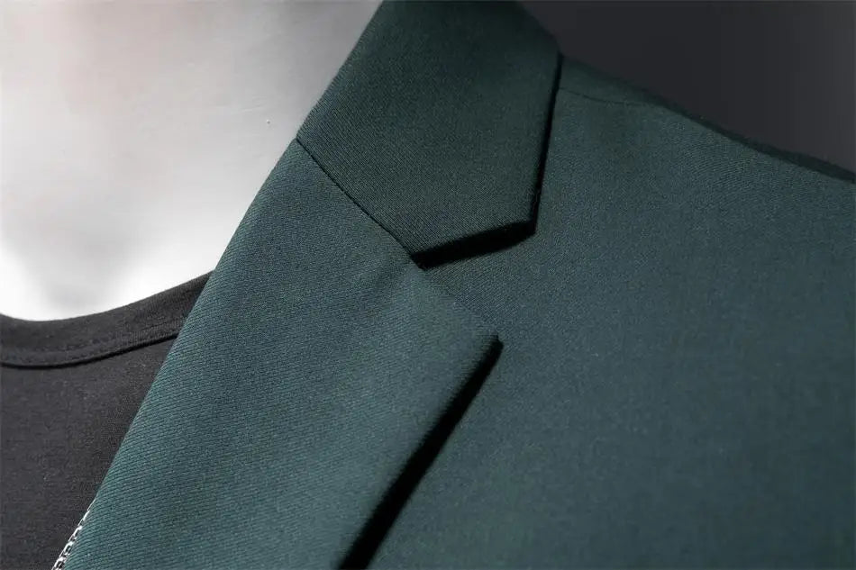 Boutique Fashion Solid Color High-end Brand Casual Business Men's Blazer Groom Wedding Gown Blazers for Men Suit Tops Jacke Coat