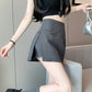 Skirt Pants Skirt Female Spring and Summer New High-waisted Thin A Word Skirts Pants Open Fork Package Hip Business Skirt