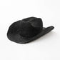 USPOP Hand-crocheted Natural Raffia Straw Cowboy Hat for Women Men Summer Wide Brim Sun Hat Outdoor Breathable Beach Caps