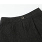 CHIC VEN Fashion Women Woolen Short Coat New Slim Ladies Jacket Female High Waist Middle Pants Sets Spring Autumn 2026