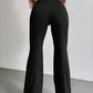 Autumn and Winter New Solid Color Drawstring Women's bell-bottoms Casual Fashion Dressing