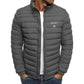 Men's lightweight warm jacket, casual horizontal stripes, high-quality jacket, 2026 fashionable jacket