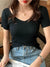AOSSVIAO 2026 V-neck Solid Thin Summer Pullover Women Sweater Female Knitted Ribbed Sweater Slim Short Sleeve Bodycon Sweater