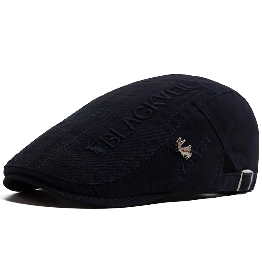 Men Beret Fashion Rabbit Embroidery Flat Caps Spring Summer Visor For Male Fashion Vintage Newsboy Cap Casual Berets Adjustable