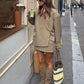 Bomber Jacket Women's Coat Oversized Blazer Lapel Diagonal Placket Asymmetrical Suit Flap Pockets Spring Woman Clothes Loose Top