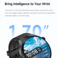 2026 New Outdoor Smart Watch 1.7-inch HD Screen, 100+T Sports Mode, Bluetooth Call Waterproof Smart Watch