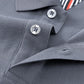 100% pure cotton men's breathable short sleeve T-shirt high-end luxury brand embroidered loose casual summer business polo shirt
