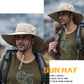 2025 New Fashion Summer Bucket Hat Cowboy Men Outdoor Fishing Hiking Beach Hats Mesh Breathable Anti UV Sun Cap Large Wide Brim