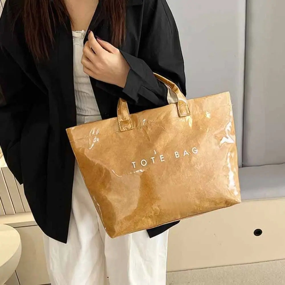 Fashion Storage Bag Transparent Jelly Bag Summer Beach Bag PVC Tote Bag Shoulder Pouch Tote Bag Letter Prints Handbags Sports