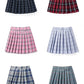 Women Summer Plaid Pleated Skirt With Necktie Bowtie Korean Jk Skirt Uniform Japanese School Preppy A Line Mini Skirts