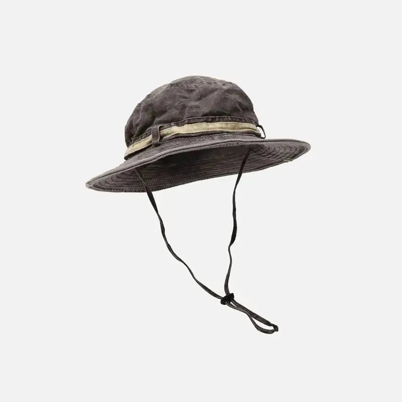 Summer New Bucket Hat For Men Fisherman Cap Fishing Outdoor Sunshade Big Brim Panama Hat Sunscreen Riding Hiking Suncreen Sunhat