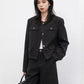 CHIC VEN Fashion Women Woolen Short Coat New Slim Ladies Jacket Female High Waist Middle Pants Sets Spring Autumn 2026