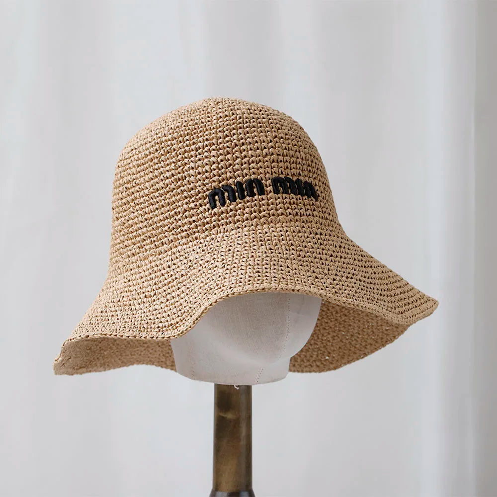 NEW Women Sun Hat Wide Large Brim Beach Hats Womens Summer Straw Hat Foldable Sun Hat Chapeau Femme Beach UV Protection Cap