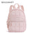 BAGSMART Laptop Bags College Casual Backpack for Women Quilted Small Computer Bookbag Water-Resistant 15.6 Inch notebook Bag