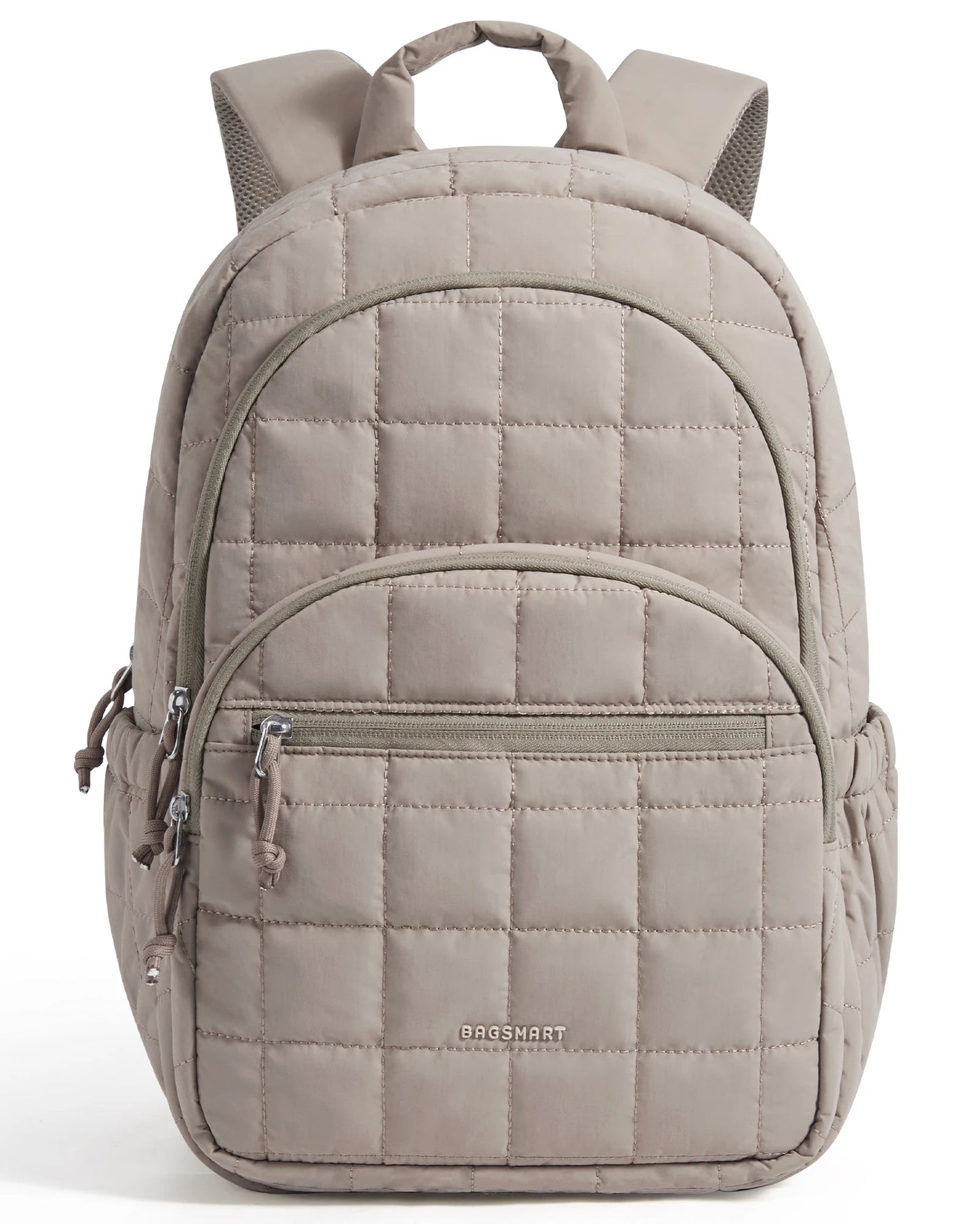 BAGSMART Laptop Bags College Casual Backpack for Women Quilted Small Computer Bookbag Water-Resistant 15.6 Inch notebook Bag