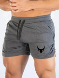 Men's Geometric Pattern Basketball Shorts with Mid Waist Micro Elastic Quick Drying Breathable Sports Pants for Running  Fitness
