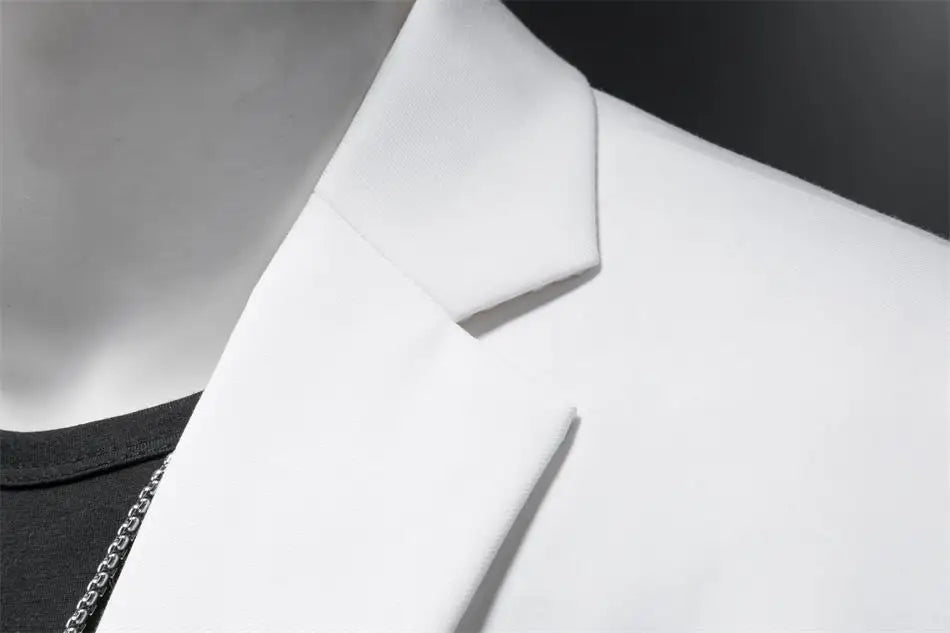 Boutique Fashion Solid Color High-end Brand Casual Business Men's Blazer Groom Wedding Gown Blazers for Men Suit Tops Jacke Coat