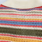 Women's Striped Crochet Knit Crop Sweater, Polo Collar, Short Sleeve, Button-up, Female Outerwear, Chic Tops, Fashion