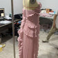 Gown Neck Strap Irregular Long Dress For Women Ruffle Sleeveless High Waist Backless Dresses 2025 New Summer Elegant Party Y2k