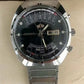 automatic mechanical unisex Orient watch with large rotating dial, fully functional stainless steel Japanese movement