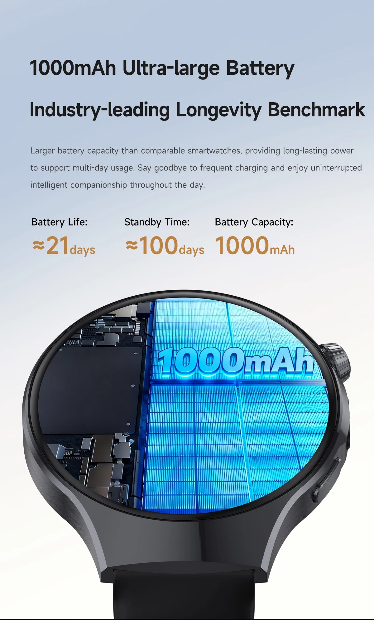 2026 New Outdoor Smart Watch 1.7-inch HD Screen, 100+T Sports Mode, Bluetooth Call Waterproof Smart Watch
