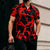 2026 New Men's Short-Sleeve Shirt, Stylish Color-Blocked Irregular Pattern Print Shirt, Outdoor Casual Hawaiian Shirt, XS-6XL