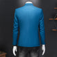 Boutique Fashion Solid Color High-end Brand Casual Business Men's Blazer Groom Wedding Gown Blazers for Men Suit Tops Jacke Coat