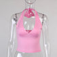 Sexy Off Shoulder Top Ladies 2025 Club Party Outfits Sheath Pure Sleeveless Bare Back Sexi Women Summer Crop Top