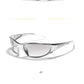Y2K Silver Sunglasses Color Hollowed Out Future Sense Of Technology Hot Girls Net Red Sunglasses Women Sunglasses Trendy Men