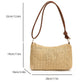 Women's Striped Woven Straw Tote Bag - Lightweight Large Capacity with Detachable Coin Purse & Zip Closure for Beach Vacation
