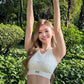 Women's Sports Bra Yoga Tank Tops Backless Fitness Workout Tops Push Up Running Vest Moisture Wicking Breathable Athletic Shirts