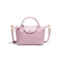 Handwoven single-shoulder small dumpling bag, fashionable bucket bag, new simple ladies crossbody lunch box bag, small tote bag