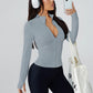 Women's summer slimming sports jacket thin outdoor running quick-drying sun-protective clothing yoga training and fitness top