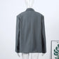 Bomber Jacket Women's Coat Oversized Blazer Lapel Diagonal Placket Asymmetrical Suit Flap Pockets Spring Woman Clothes Loose Top