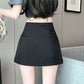 Skirt Pants Skirt Female Spring and Summer New High-waisted Thin A Word Skirts Pants Open Fork Package Hip Business Skirt