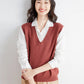 Spring Autumn Knitted Vest for Women Clothes Fashion Casual Thin Sweater Vests Harajuku Tank Tops Ropa Mujer Elegant Blusas
