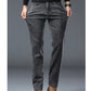 2025 New Winter Men Black Straight Stretch Denim Thick Velvet Pants Warm Jeans Casual Fleece Line Trousers Male Plus Size