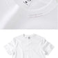 2PCS 100% Cotton Solid T Shirts Men's and Women's Short Sleeve White Tees Casual Breathable Loose Round Neck T-shirt Couple Tops
