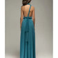 Fashion Multi-worn V-neck Vestidos De Fiesta Women Long Dress Sexy Strapped Lady Summer Maxi Dress