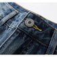 KSTUN 2026 Summer Distressed Jeans For Men Wide-leg Ripped Baggy Pants Loose Straight Vintage Streetwear Hip hop Motocycle Jeans