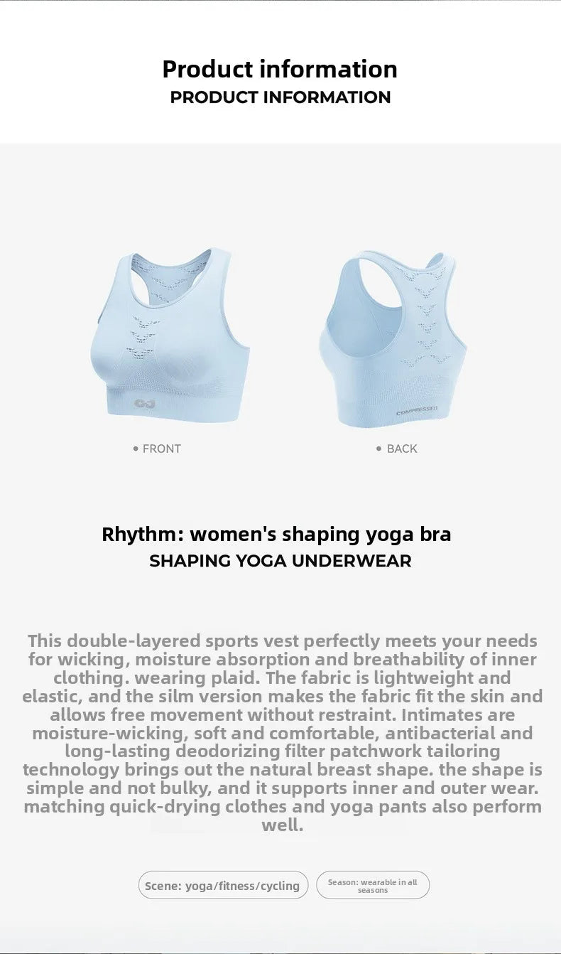 Women's Sports Bra Yoga Tank Tops Backless Fitness Workout Tops Push Up Running Vest Moisture Wicking Breathable Athletic Shirts