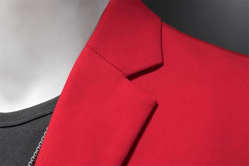 Boutique Fashion Solid Color High-end Brand Casual Business Men's Blazer Groom Wedding Gown Blazers for Men Suit Tops Jacke Coat